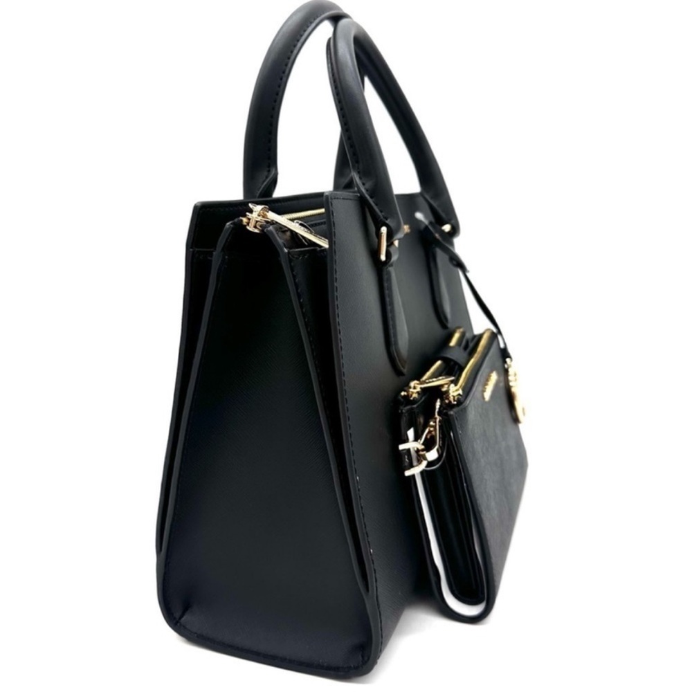 Michael Kors Sheila Medium Center Zip Satchel Bag & Large Double Zip Wallet - Picture 6 of 16